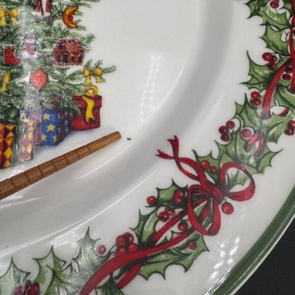 2 Christopher Radko Holiday Celebrations Tradition Christmas Tree Plate 10 3/4" - Picture 4 of 7